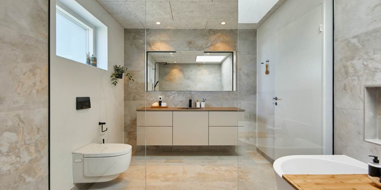 Det moderne badeværelse og det gode hjem