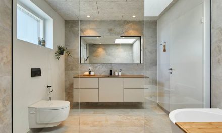 Det moderne badeværelse og det gode hjem